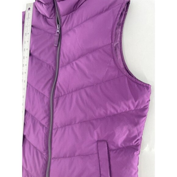 Lands’ End Women’s Purple 80% Down 20% Feathers Filled Puffer Zip Vest‎ Sz M - Picture 8 of 10